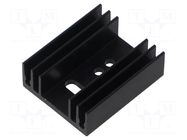 Heatsink: extruded; U; TO220; black; L: 35mm; W: 29mm; H: 12mm; screw Same Sky
