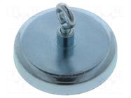 Magnet: permanent; hard ferrite; 180N; 47mm; with eyelet ELESA+GANTER