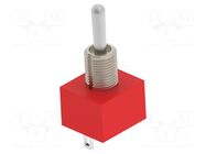Switch: toggle; Pos: 3; DP3T; ON-ON-ON; 2A/250VAC; 5A/28VDC; UL94V-0 TE Connectivity