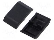 Stopper; for angle bracket; 18mm; PA; black FATH