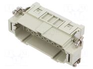Connector: HDC; contact insert; male; CCE; PIN: 16; 16A; 600V; 16+PE ILME