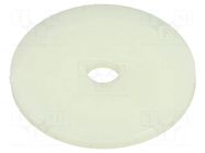 Washer; round; D=26mm; h=2mm; polyamide; natural ESSENTRA