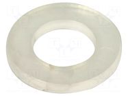 Washer; round; D=16mm; h=1.6mm; PP; natural ESSENTRA