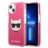 Karl Lagerfeld Choupette Head case for iPhone 13 - fuchsia, Karl Lagerfeld