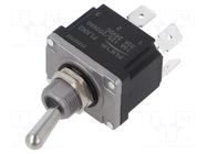 Switch: toggle; Pos: 2; DPST; OFF-(ON); 16A/250VAC; 20A/24VDC FILN