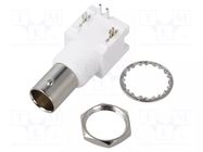 Connector: BNC; socket; female; angled 90°; 75Ω; THT; on PCBs AMPHENOL RF