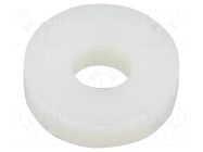 Washer; round; D=12.7mm; h=3.2mm; polyamide; natural ESSENTRA