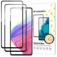 Wozinsky 2x Full Glue Tempered Glass Samsung Galaxy A54 5G 9H Full Screen Tempered Glass with Black Frame, Wozinsky