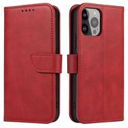 Magnet Case for Samsung Galaxy A34 5G cover with flip wallet stand red, Hurtel