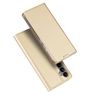 Dux Ducis Skin Pro Case for Samsung Galaxy A34 5G Flip Card Wallet Stand Gold, Dux Ducis