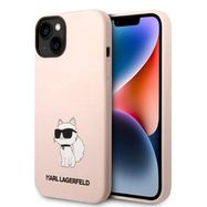 Karl Lagerfeld KLHCP14MSNCHBCP iPhone 14 Plus 6.7&quot; hardcase pink/pink Silicone Choupette, Karl Lagerfeld