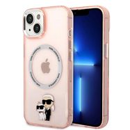 Karl Lagerfeld KLHMP14MHNKCIP iPhone 14 Plus 6.7&quot; hardcase pink/pink Iconic Karl&amp;Choupette Magsafe, Karl Lagerfeld