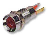 LED INDICATOR, 8MM, SATIN, RED