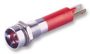 LED INDICATOR, 8MM, 24V, RED