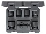 Wrench-set; 6-angles,socket bits,socket spanner,impact; 3/4" GEDORE