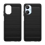 Carbon Case case for Realme 10 flexible silicone carbon cover black, Hurtel