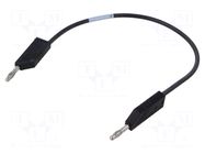 Test lead; 60VDC; 30VAC; 16A; with 4mm axial socket; Len: 0.25m HIRSCHMANN T&M