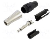 Connector: Jack 6,3mm; plug; male; stereo; ways: 2; straight; silver NEUTRIK