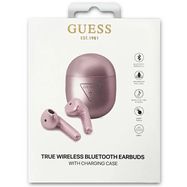 Guess GUTWST82TRU TWS Bluetooth Headphones + Purple/Purple Triangle Logo Docking Station, Guess