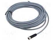 Cable: for sensors/automation; M8; PIN: 3; straight; 10m; plug; 4A FESTO