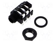 Female; for panel mounting,on PCBs; socket; straight NEUTRIK