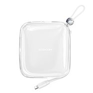 Joyroom powerbank 10000mAh Jelly Series 22.5W with built-in Lightning cable white (JR-L003), Joyroom