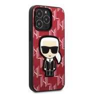 Karl Lagerfeld KLHCP13XPMNIKPI iPhone 13 Pro Max 6.7&quot; hardcase red/red Monogram Ikonik Patch, Karl Lagerfeld