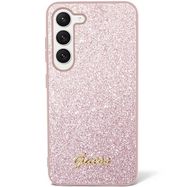 Guess GUHCS23SHGGSHP S23 S911 pink/pink hard case Glitter Script, Guess