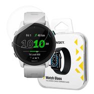 Wozinsky Full Glue Tempered Glass Tempered Glass For Garmin Forerunner 745 9H Full Screen Full Cover With Black Frame, Wozinsky