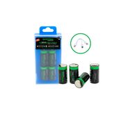 PATONA Premium USB-C 4x CR123A rechargeable lithium batteries 2400mWh 3.0V rechargeable with 1 to 2 USB-C charging cable, PATONA