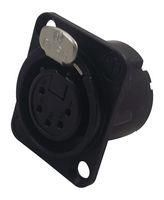 SOCKET, XLR, BLACK, 5POLE