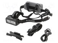 Torch: LED headtorch; IP54; 20lm,200lm,600lm,1200lm; 120h; black LEDLENSER