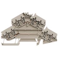 Multi-tier modular terminal, Tension-clamp connection, 2.5 mm², 800 V, 22 A, Number of levels: 2, beige Weidmuller