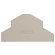 Partition plate (terminal), End plate, 104 mm x dark beige Weidmuller