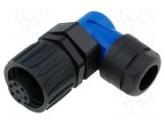 Connector: circular; plug; for cable; PIN: 7; female; soldering AMPHENOL