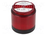 Lighting; red; LED; 24VDC; 24VAC; IP66; Ø70x76mm; Modul Perfect 70 AUER SIGNAL