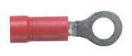 TERMINAL, RING TONGUE, M8, 18AWG, RED