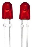 LED, ROUND, 5MM, RED, 5.1CD, 624NM