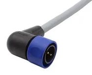 CIR CABLE, 2P R/A PLUG-FREE END, 3.3FT