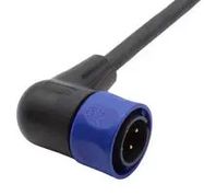 CIR CABLE, 4P R/A PLUG-FREE END, 6.6FT