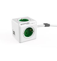 PowerCube Extended 1.5m USB Green