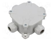 Enclosure: junction box; X: 80mm; Y: 80mm; Z: 45mm; wall mount; IP67 SEZ DK