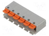 Connector: PCB terminal block; terminal; GA; 7A; PIN: 6; angled AMPHENOL ANYTEK