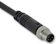 CABLE, M8, MALE, 4POS, STR