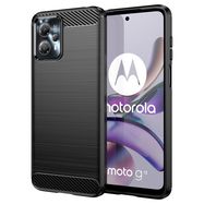 Carbon Case for Motorola Moto G53 / G13 flexible silicone carbon cover black, Hurtel