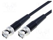 Cable; 1m; BNC male,both sides; black; 50Ω BQ CABLE