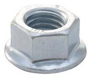 FLANGE NUT, SERRATED, BZP, M10, PK50