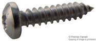 SCREW, POZI PAN, STEEL, A2, #8X3/4,PK100