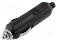 Cigarette lighter plug; 5A; Sup.volt: 12÷24VDC 4CARMEDIA