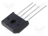 Bridge rectifier: single-phase; Urmax: 600V; If: 8A; Ifsm: 175A DC COMPONENTS